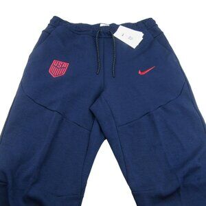 Nike Sportswear USA Jogger Pants Mens Size Large Blue Slim Fit Taper Leg NEW